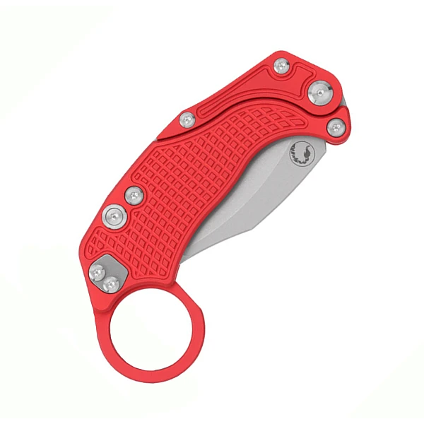 Reate EXO-K-H Exoskeleton 重力刀 紅鋁柄/石洗刃/附訓練刀<單一特價>-0