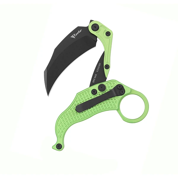 Reate EXO-K-I Exoskeleton 重力刀 草綠鋁柄/黑刃/附訓練刀 <單一特價>-0
