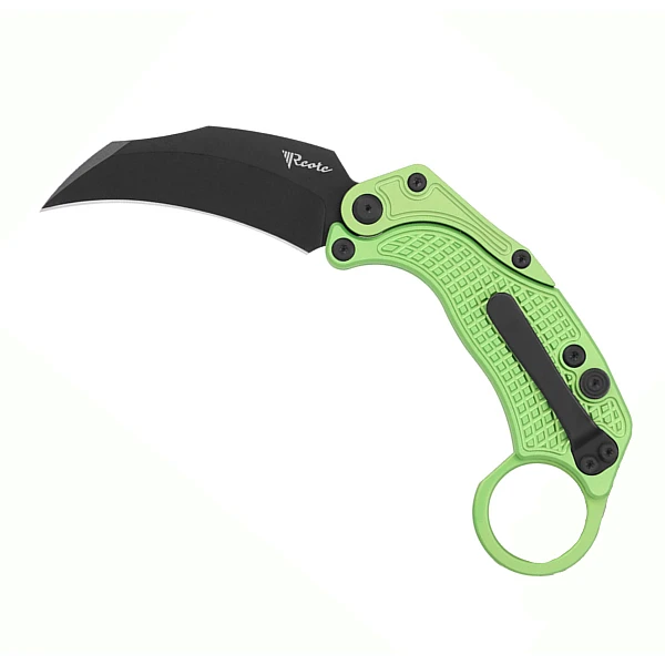 Reate EXO-K-I Exoskeleton 重力刀 草綠鋁柄/黑刃/附訓練刀 <單一特價>-0