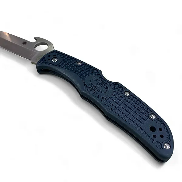 Spyderco Endura Wave VG-10鋼/藍FRN柄折刀-0