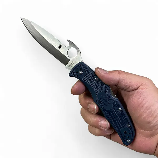 Spyderco Endura Wave VG-10鋼/藍FRN柄折刀-0