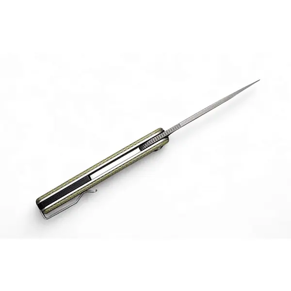 Civivi Stylum 銀刃綠電木柄不鏽鋼折刀-0