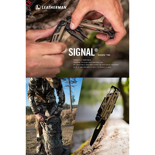 Leatherman SIGNAL 工具鉗-狼棕色/附尼龍套 <特價品>-0