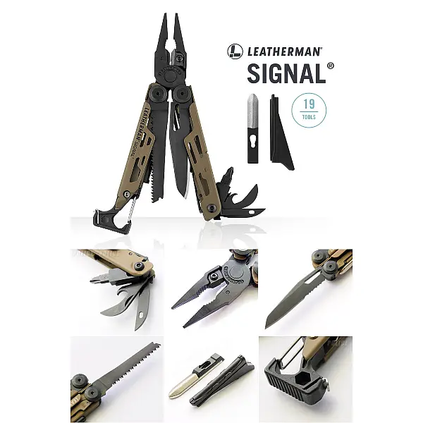Leatherman SIGNAL 工具鉗-狼棕色/附尼龍套 <特價品>-0