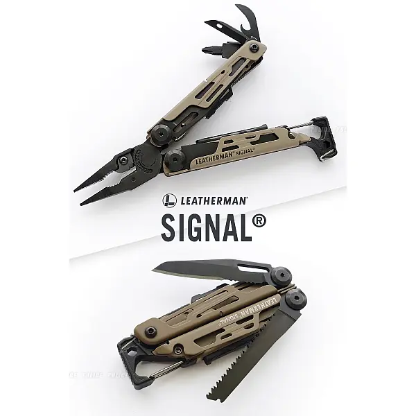 Leatherman SIGNAL 工具鉗-狼棕色/附尼龍套 <特價品>-0